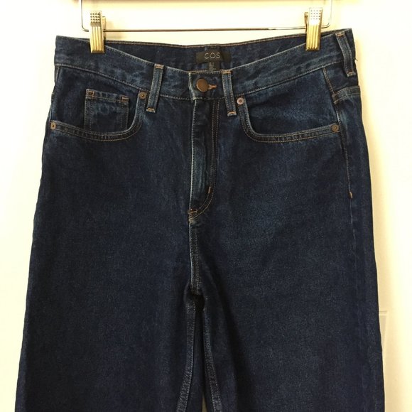 COS High Rise Wide Leg Cropped Jeans - Picture 2 of 7